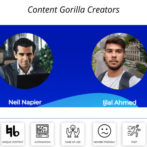 Content Gorilla Creators - Neil Napier and IJlal Ahmed