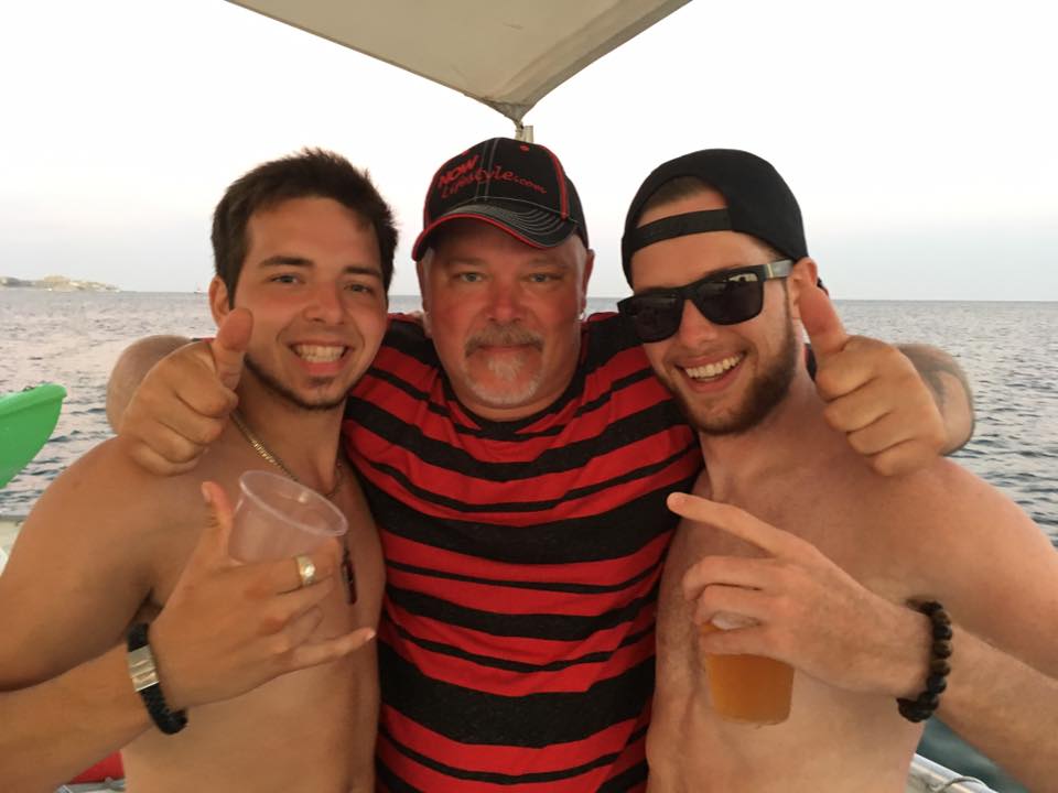 Cabo picture john weberg, me & nick anderson out on the boat trip