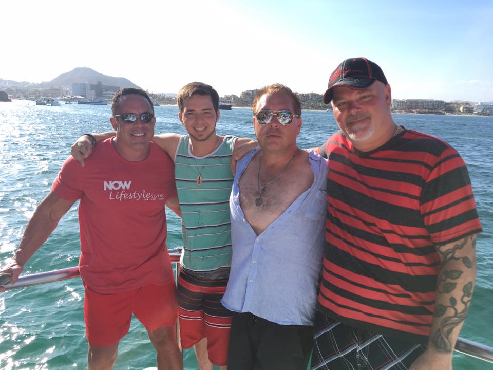 Joel Therien, Richard Weberg, John Weberg and Mike Potvin in Cabo San Lucas, Mexico