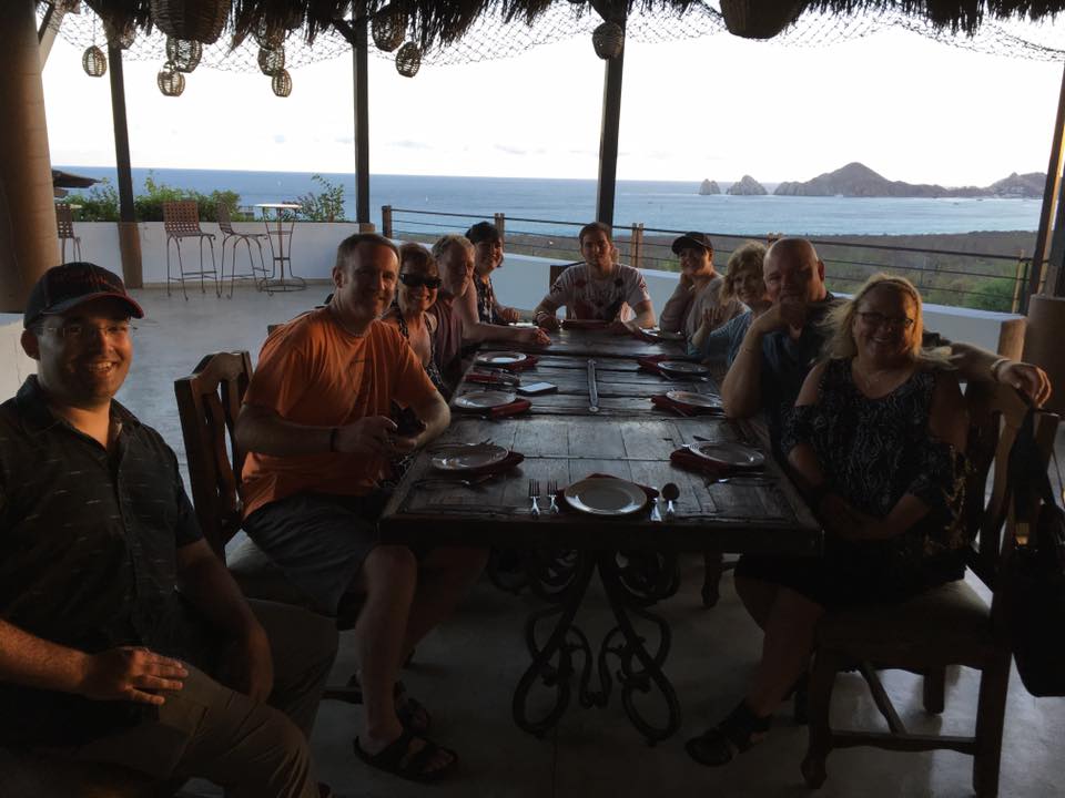 now lifestyle affiliates having dinner in cabo san lucs