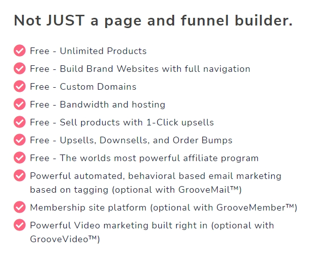Groove Funnels Free Plan Forever