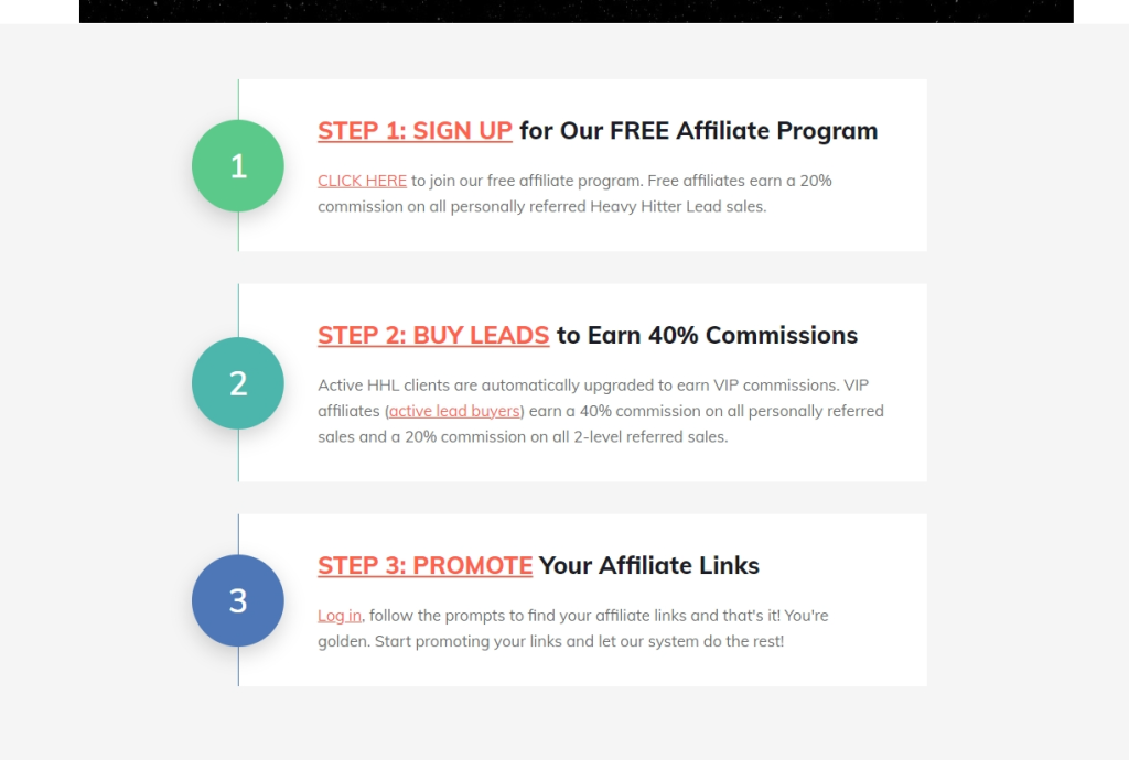 Heavy Hitter Leads Traffic Affiliate Program