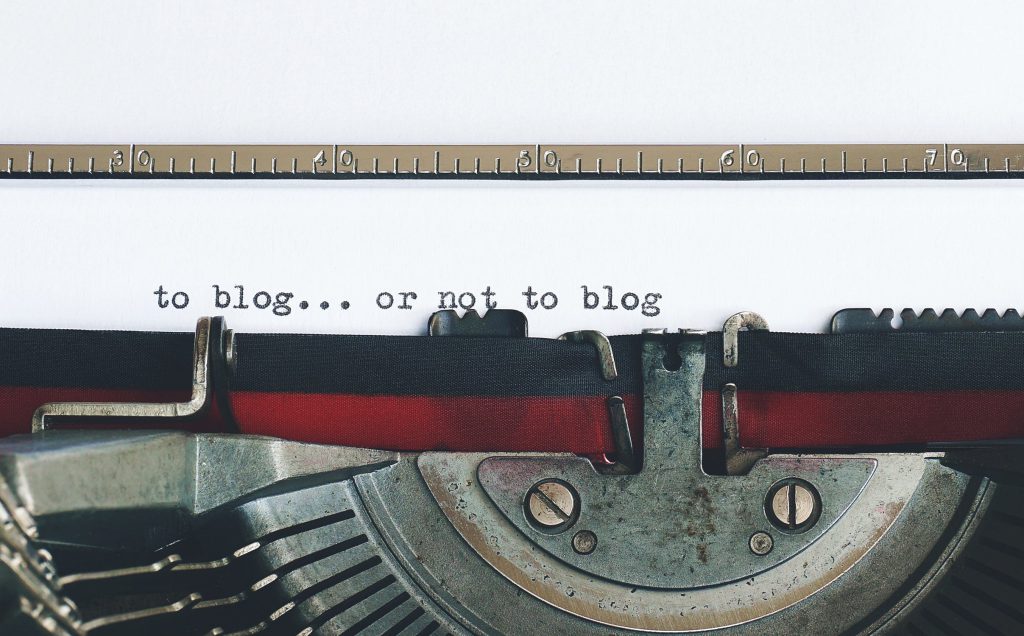 start a blog