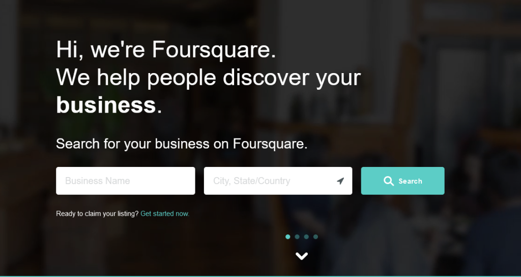 Foursquare for Business listing