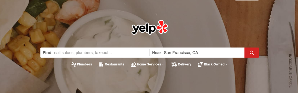 Yelp local search
