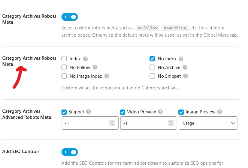 categories index