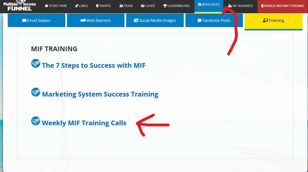 Multiple income funnel resources and training