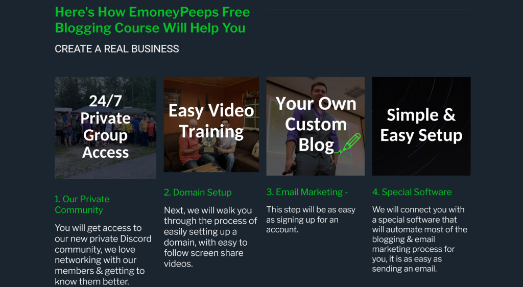 how our EmoneyPeeps Free blogging Course Will Help You with affiliate marketing