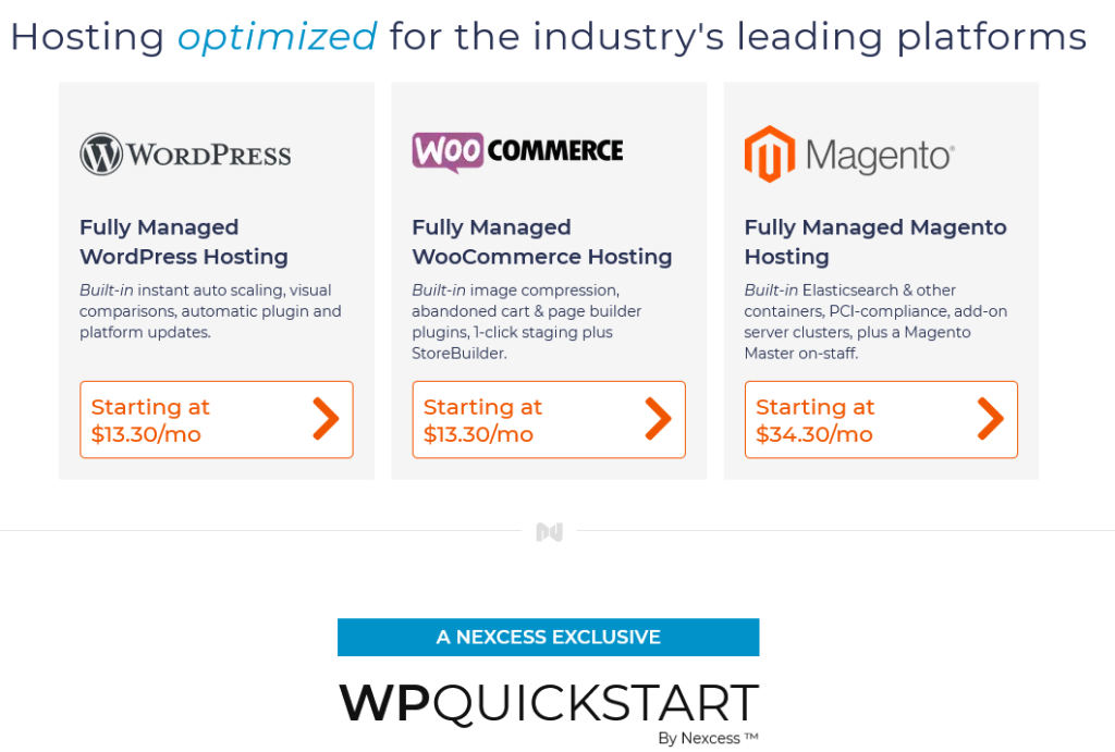 Nexcess Managed Hosting Solutions