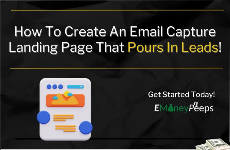 How to make and create an email capture landing page