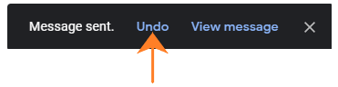 gmail undo button