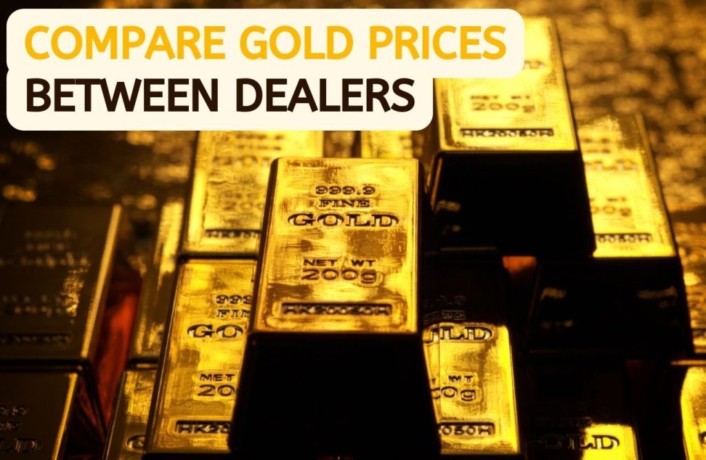 compare gold prices between dealers