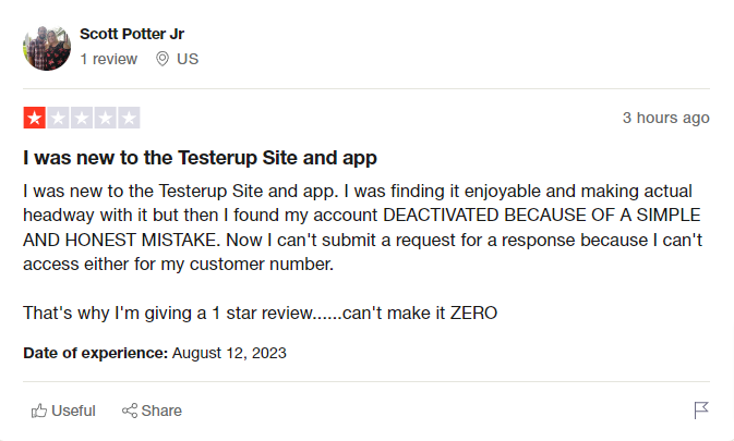 Testerup Customer Service Reviews of testerup com 