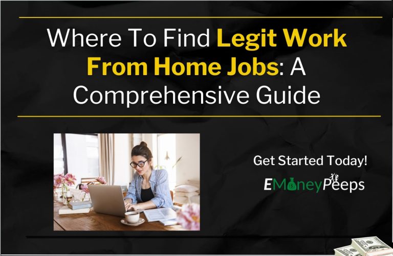 Where To Find Legit Work From Home Jobs